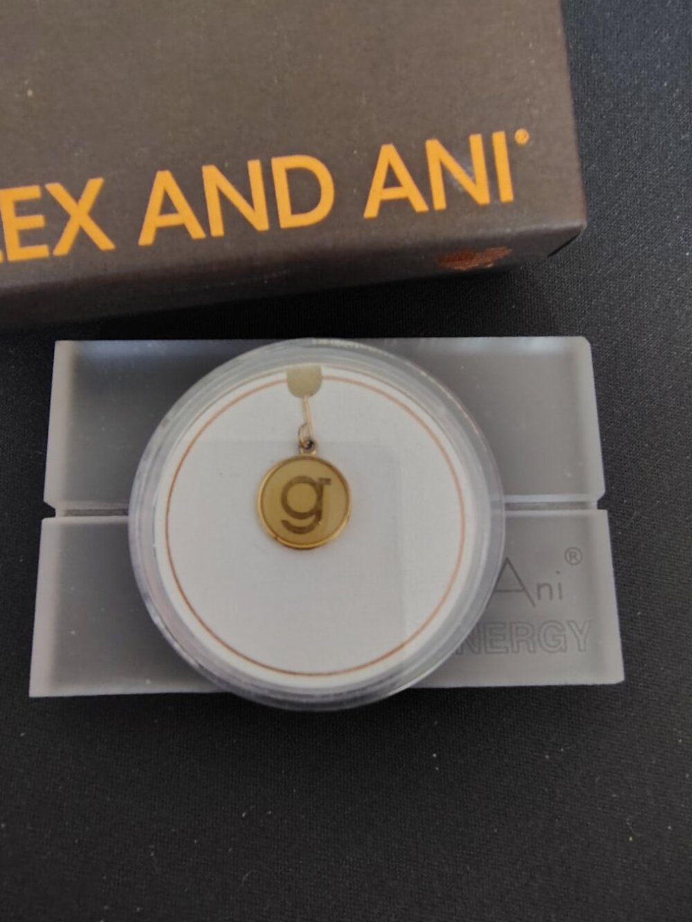 Alex and Ani 14kt Sterling Silver Initial G Charm 901